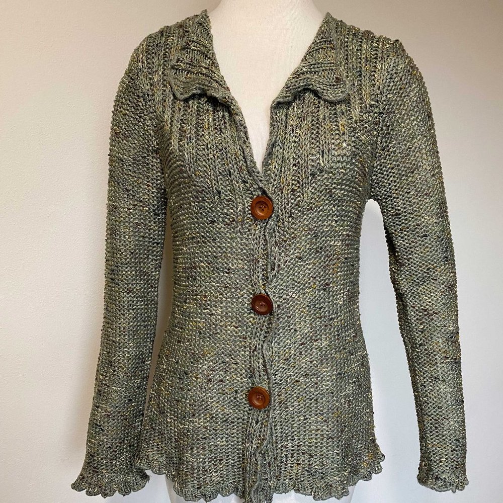 BCBG MaxAzria Green Sweater - Size Large